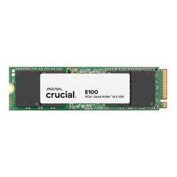 Crucial E100 2TB Gen4 NVMe SSD 5000/4500 MB/s R/W 100TBW 350K/460K IOPS 1M hrs MTTF M.2 2280 PCIe4 3yrs ~Crucial P3 Plus