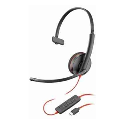 POLY BLACKWIRE 3210 MONAURAL U SB-C HEADSET USB-C/A ADAPTER