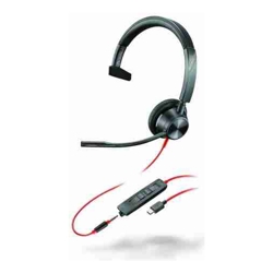 POLY BLACKWIRE 3315 MONAURAL M ICROSOFT TEAMS CERTIFIED USB-C HEADSET 3.5MM PLUG USB-C/A