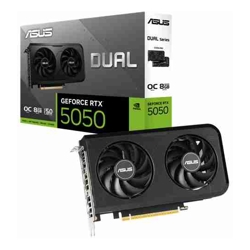 *Limit 1 Unit per Customer*  Asus DUAL-RTX5050-O8G, Nvidia GeForce RTX 5050 OC Edition, 8GB GDDR6, Core Clock: 2677MHz, Cuda Core: 2560, 1xHDMI, 3xDP, PSU: 550W, PCIe5.0, 3 Year Warranty