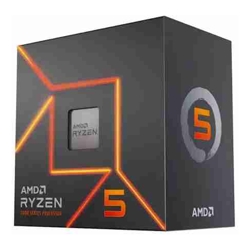 AMD 100-100000597BOX, Ryzen 5-7500F, AM5 Socket, Hexa Core, 12 Threads, Base: 3.7GHz, Boost: 5.0GHz, 38MB Cache, TDP: 65W, 3 Year Warranty