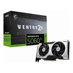*Limit 1 Unit per Customer* MSI G506T-8V2CP, Nvidia GeForce RTX 5060 Ti 8G VENTUS 2X PLUS, 8GB GDDR7, Core Clock: 2602MHz, Cuda Core: 4608, 1xHDMI, 3xDP, PSU: 600W, PCIe5.0, 3 Year Warranty