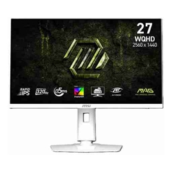 MSI MAG 274QRFW X32, 27" WQHD IPS Gaming Monitor, 2560x1440, 16:9, 0.5ms, 320Hz, G SYNC Compatible, 2xHDMI, 1xDP, VESA, Height Adjustable, Swivel, Pivot, Tilt, 3 Year Warranty