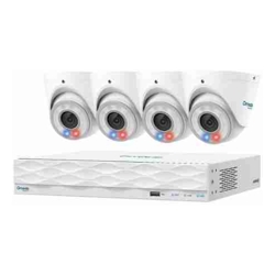 TP-Link Omada T8S4-2T - Omada 8MP Turret PoE Security Camera System with 2TB HDD, 4 Cameras with 16-Channel NVR (Omada Camera)