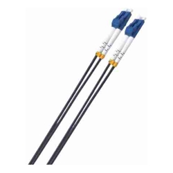 8ware 5m LC-LC OS2 Single Mode Dual-Core Fibre / Fiber Optic Cable UPC Duplex Armoured Low Smoke Zero Halogen (LSZH) Jacket Black