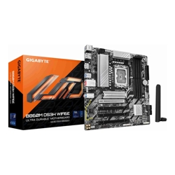 Gigabyte M/B B860M DS3H WIFI6E 2.2, Intel  B860, 4 x DDR5 up to 256 GB, 1x HDMI, 4 x PCI Express x16, 2 x M.2, 4 x SATA, 5x USB 3.2