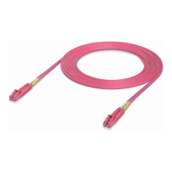 Ubiquiti OM4 Duplex LC UPC Fiber Patch Cable, Indoor OM4 multi-mode fiber patch cable with duplex LC UPC connectors.