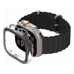 SCREENFORCE# TemperedGlass Full 360 Treated Antimicrobial Screen Protector for Apple Watch ##Ultra