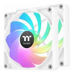 Thermaltake CL-F176-PL14SW-A, CT140 Reverse ARGB Sync PC Cooling Fan, Fan Size: 140mm, PWM, Airflow: 94.95CFM, Noise: 32.8dBA, Pack of 2, White, 2 Year Warranty