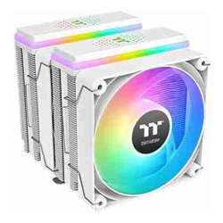 Thermaltake CL-P139-CA12SW-A, ASTRIA 600 ARGB Sync CPU Cooler, Fan Size: 120mmx2, PWM: 500-1800 RPM, Air Flow: 65CFM, White, Intel Socket LGA 2066, 2011, 1851, 1700, 1200, 1156, 1155, 1151, 1150, 1150