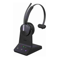 Yealink BH70-M-CH-MS-C/A, Wireless  MS Mono Bluetooth Headset With Stand, BT51, C TO A Adapter, Black, 2 Year Warranty