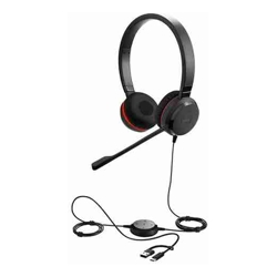 JABRA CORDED EVOLVE 30 II MS STEREO HEADSET,3.5MM,USB-C/A