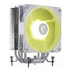 MSI MAG COREFROZR AA13 - WHITE - 120x120x25mm, 2070RPM, 62.6CFM, 30.1dBA, 4x6mm, 152x121x94.5mm, ARGB, AM4/AM5, LGA1700/1851, PWM, 40Khrs, 1.44W