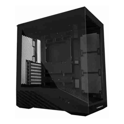 Lian Li PC-V100X, Mid Tower ATX Case, Tempered Glass, Drive Bays: 1x2.5" SSD, 1x3.5" HDD, Expansion Slot: 7, fan: 120mm, Motherboard Support: E-ATX/ ATX / M-ATX / Mini-ITX, Black, 1 Year Warranty