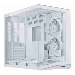 Lian Li PC-O11DMIV2FW, O11D MINI V2 Flow ATX Case, Tempered Glass, Drive Bays: 2x2.5" SSD or 2x3.5"HDD, Expansion Slot: 5, Fan: 120mm, Motherboard Support:  ATX / Micro-ATX / Mini-ITX, White, 1 Year W