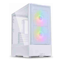 Lian Li PC-LAN207RW, Lancool 207, ATX, Mid Tower, Tempered Glass, Drive Bays: 2x3.5" HDD or 2.5" SSD, Expansion Slot: 7, Fan: 2x140mm, 2x120mm, Motherboard Support: ATX/Micro-ATX/Mini-ITX, White, 1 Ye