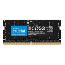 CRUCIAL 32GB DDR5 NOTEBOOK MEMORY, PC5-44800, 5600MHz, CL46, 1.1v, LIFE WTY