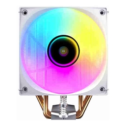 Antec F400 ARGB - White, 120mm ARGB PWM Fan, 4 Copper Heat Pipes, 205W TDP, 600-1700RPM, 63CFM Airflow, Intel LGA1851/1700, AMD AM5