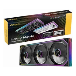 Antec IM 360 ARGB Black, 360mm Triple PWM Fan Kit, ARGB, 800-1800RPM, 134.43CFM, 1.48mmAq Air Pressure, Hydraulic Bearing, 2Y Warranty