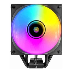 Antec F600 ARGB - Black, CPU Air Cooler, 6 Copper Heat Pipes, 120mm ARGB PWM Fan, 220W TDP, Intel LGA1851/1700, AMD AM5/AM4, 1-Yr Wty