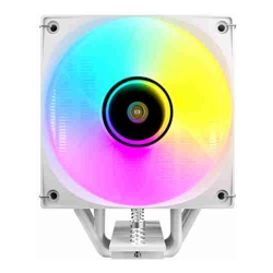 Antec F600 ARGB - White, CPU Air Cooler, 6 Copper Heat Pipes, 120mm ARGB PWM Fan, 220W TDP, Intel LGA1851/1700, AMD AM5/AM4, 1-Yr Wty