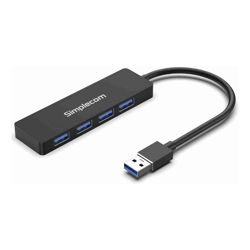Simplecom CH362 4-Port SuperSpeed USB 3.0 (USB 3.2 Gen 1) Type-A Hub Aluminium