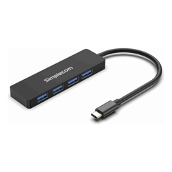 Simplecom CH360 SuperSpeed USB-C to 4-Port USB-A Hub USB 3.2 Gen1 Aluminium