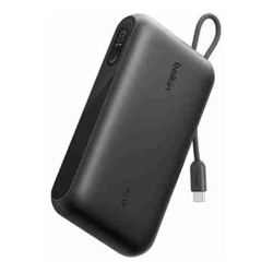 Belkin UltraCharge 20K mAh Power Bank  Display w/ Integrated USB-C Cable(20cm)-Black(BPB030fqBK),2xUSB-C(45W),1xUSB-A(18W),$2500 CEW,2 Years Warranty