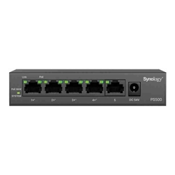 Synology PS500 5-port unmanaged PoE+ switch
