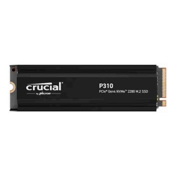Crucial P310 2TB Gen4 2280 NVMe SSD w Heatsink 7100/6000 MB/s R/W 440TBW 1000K/1200K IOPS 1.5M hrs MTTF Full-Drive Encryption M.2 PCIe4 5yrs
