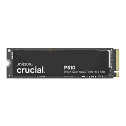 Crucial P510 2TB Gen5 2280 NVMe M.2 SSD 10,000 / 8,700 MB/s R/W 1200TBW 1.4M IOPS 1.5M hrs MTTF Full-Drive Encryption 5yrs
