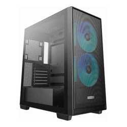 DeepCool CG580 MESH 2F High Airflow Dual Chamber ATX Case, 2 Pre-Installed Fans, USB3.0x2/Gen2 Type-Cx1/AudioMicx1