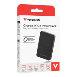 Verbatim Power Bank Magnetic Wireless 10,000mAh Essential - Black