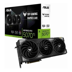 ASUS nVidia GeForce TUF RTX 5070 Ti 16 GB Gaming, GDDR7, 256-bit, PCIe 5.0, 2482MHz, 8960 CUDA, 3.125-Slot