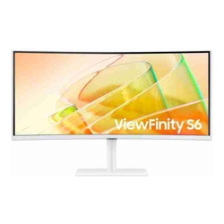 SAMSUNG 34" CURVE (21:9) UWQHD VA MONITOR, T/BOLT4, DP, HDMI, USB, LAN, KVM, WHITE, 3YR