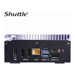 Shuttle SPCEL12 Industrial Computer -Intel Atom x6412, 1x HDMI, 2x LAN,3x USB, RS232/422/485, DIO, DDR4 (Max 32GB) Dual Channel DDR4-3200MHz - 32GB M