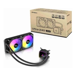 Antec Ultra 240 ARGB, 240mm AIO, ARGB PWM fans, 1800RPM, 67.62 CFM, 2.09mmHO, Intel/AMD, 2-Year Warranty