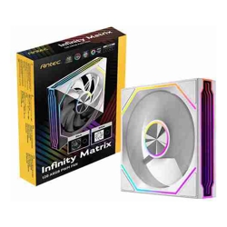 Antec IM 120 ARGB - White - 120mm PWM Fan, 800-1800RPM, 46.43CFM, 1.69mmAq, Hydraulic Bearing, ARGB