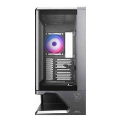 ATX Mid Tower Curved TG Front 2x140mm ARGB Side 1x120mm ARGB Rear Floating Base Design for Max Airflow 42cm VGA Front 20Gbs USBC GPU Support