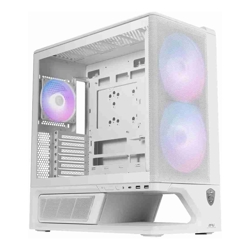 MSI MPG VIXTA 300R AIRFLOW PZ - WHITE, Mid-tower case with mesh front, 3 ARGB fans, USB-C 20Gbps, ATX support, optimized airflow