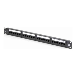 Serveredge 24 Port CAT6 Patch Panel - 1RU UTP- Includes Cable Management Bar