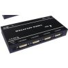 PCT PCT-MSV4D, 4-Port 200MHz DVI Splitter, 1x PC to 4x DVI Monitor, bandwidth (-3db) 200mhz, Metal Case, Max. Resolution 1600x1200