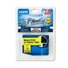 Brother TZE-S651 24mm Black on Yellow Strong Adhesive TZE Tape - GENUINE