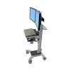 Ergotron 24-194-055 Dual LCD Wideview Workspace Cart