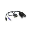 Aten DVI USB KVM Adapter Cable with Virtual Media and Smart Card Reader Support for KN/KM/KH series