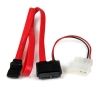 StarTech 20 inch Slimline SATA to SATA with LP4 Power Cable Adapter