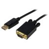 StarTech 15ft DisplayPort to VGA Adapter Converter Cable - DP to VGA 1920x1200 - Black