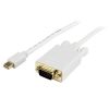 StarTech 15ft Mini DisplayPort to VGA Active Adapter Converter Cable - 15 foot mDP to VGA Video Adapter Converter - Mini DP to VGA Cable for Mac or PC 1920x1200 - White