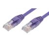 0.25m Cat5e RJ45 - RJ45 Network Cable - Purple