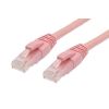 0.25m Cat6 RJ45-RJ45 Network Cables - Pink